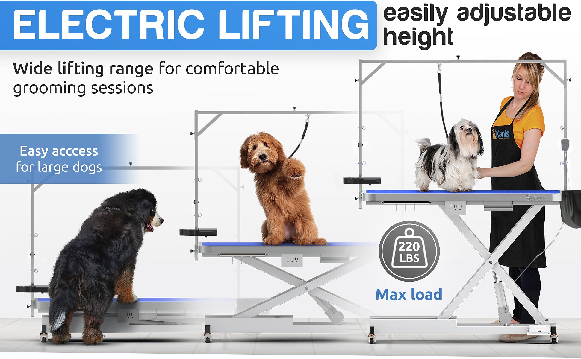 KANIS Professional Electric Dog Grooming Table