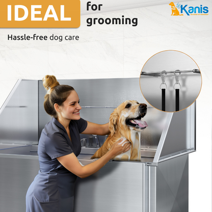 KANIS - Professional Stainless Steel Dog Bathing Station