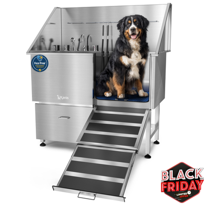 KANIS - Professional Stainless Steel Dog Bathing Station