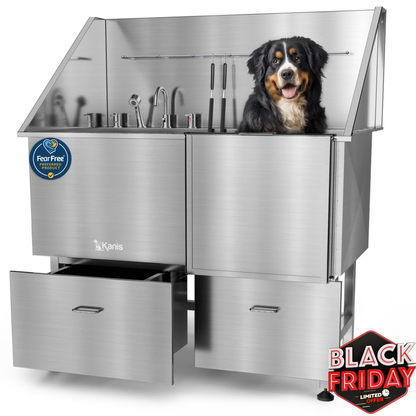 KANIS - Professional Stainless Steel Dog Bathing Station