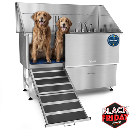 KANIS - Professional Stainless Steel Dog Bathing Station