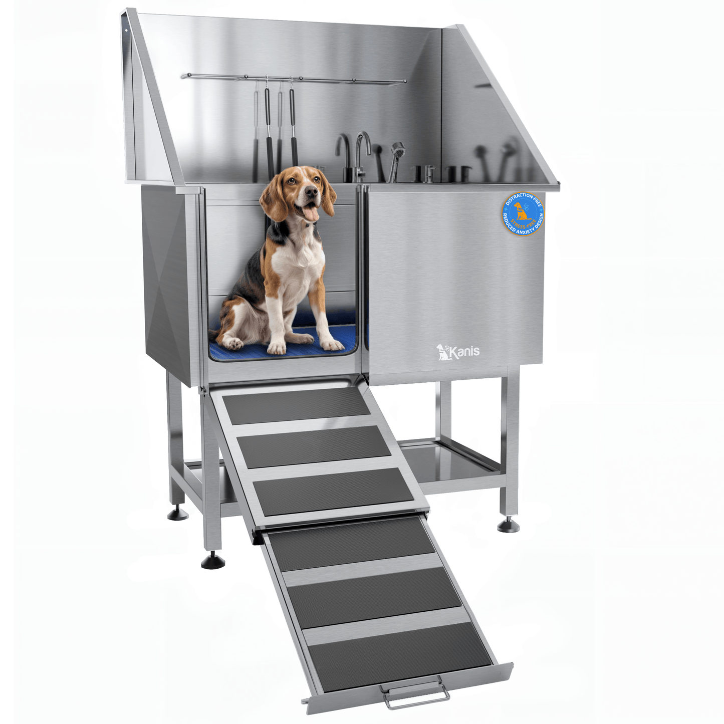 KANIS - Professional Stainless Steel Dog Bathing Station