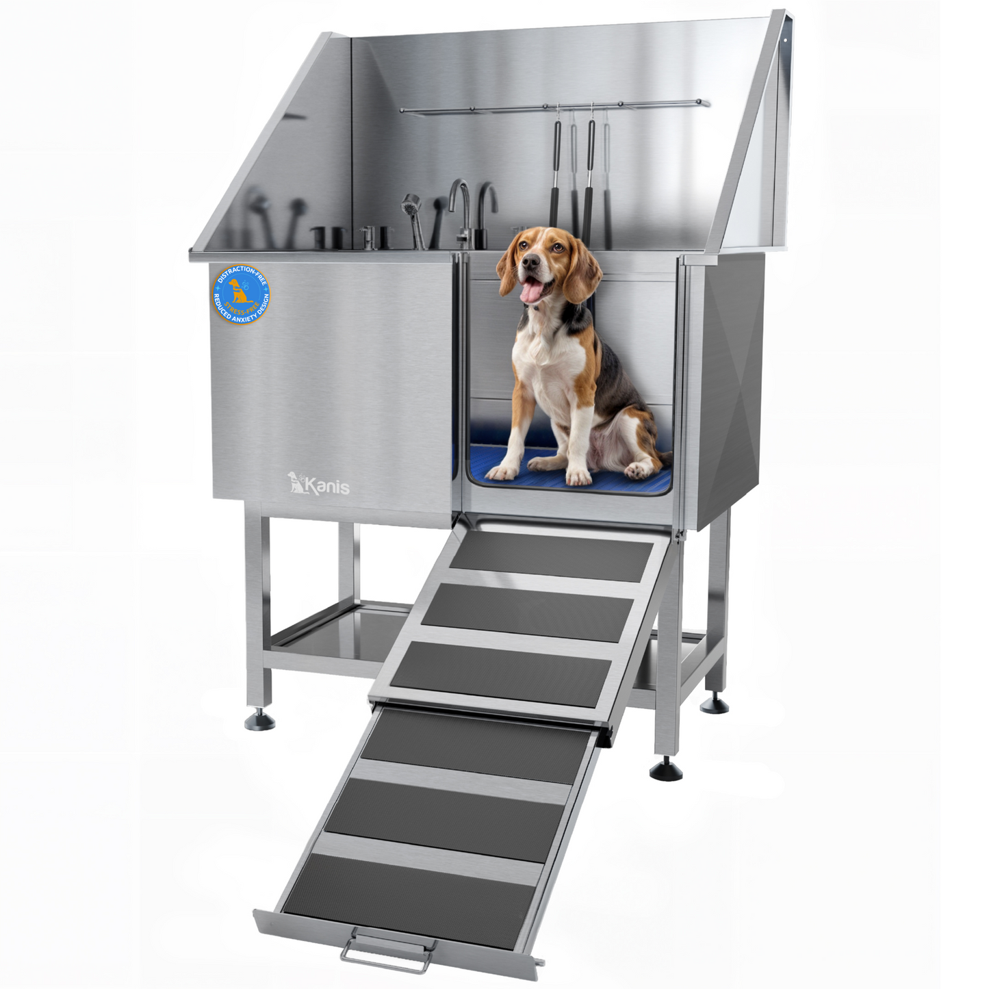 KANIS - Professional Stainless Steel Dog Bathing Station