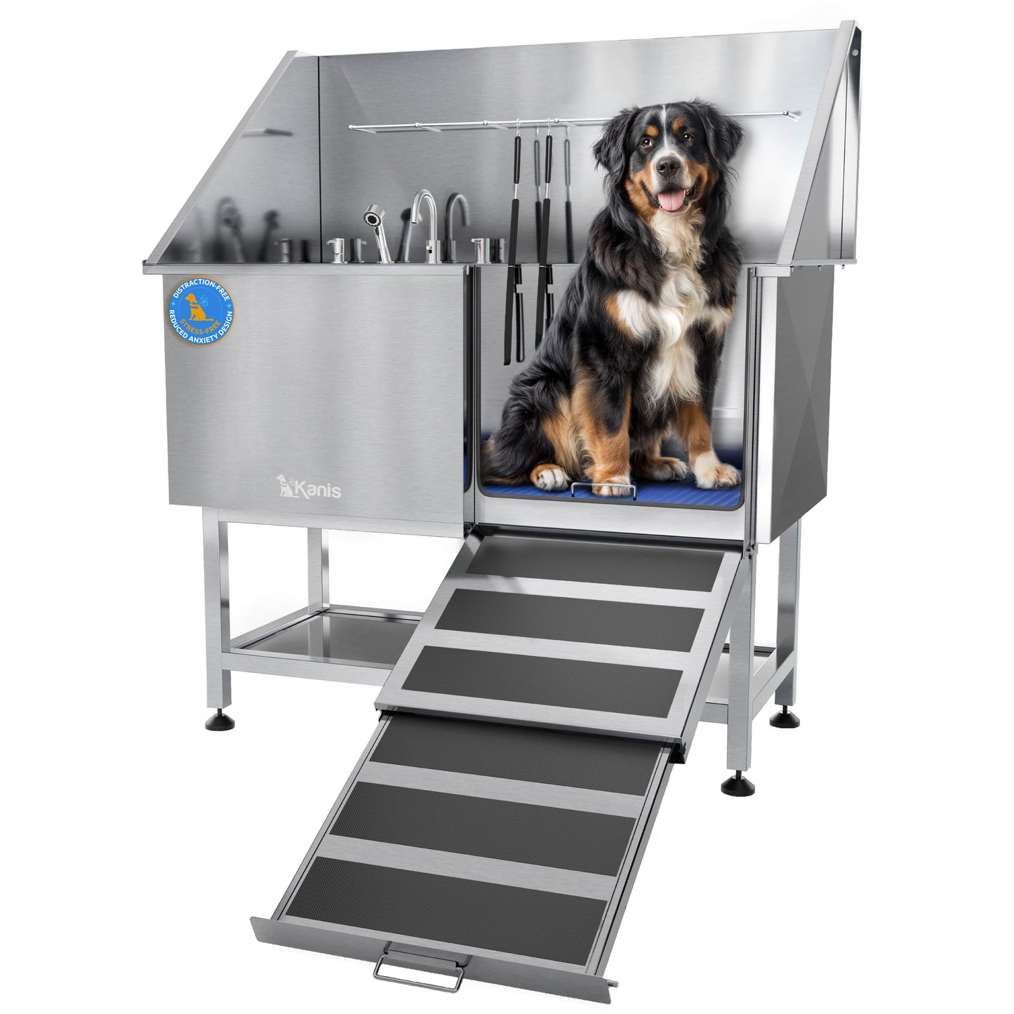 KANIS - Professional Stainless Steel Dog Bathing Station