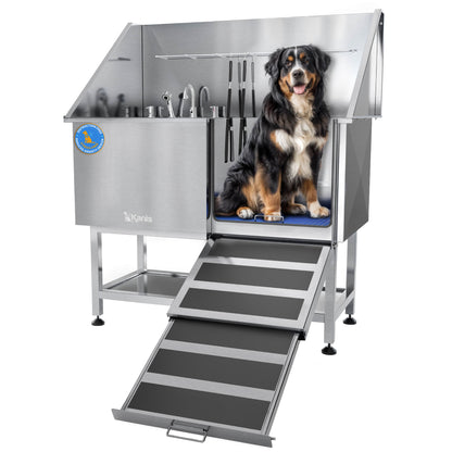 KANIS - Professional Stainless Steel Dog Bathing Station