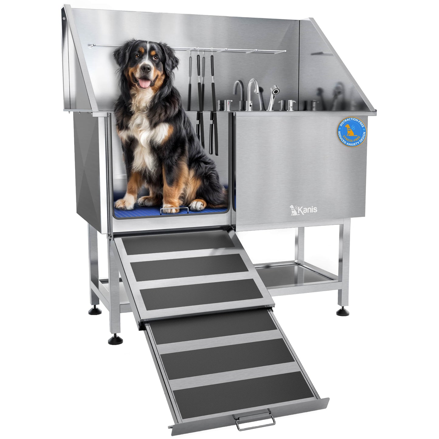 KANIS - Professional Stainless Steel Dog Bathing Station