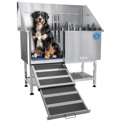 KANIS - Professional Stainless Steel Dog Bathing Station