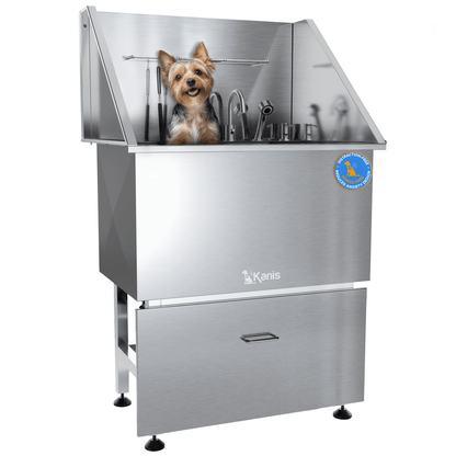 KANIS - Professional Stainless Steel Dog Bathing Station