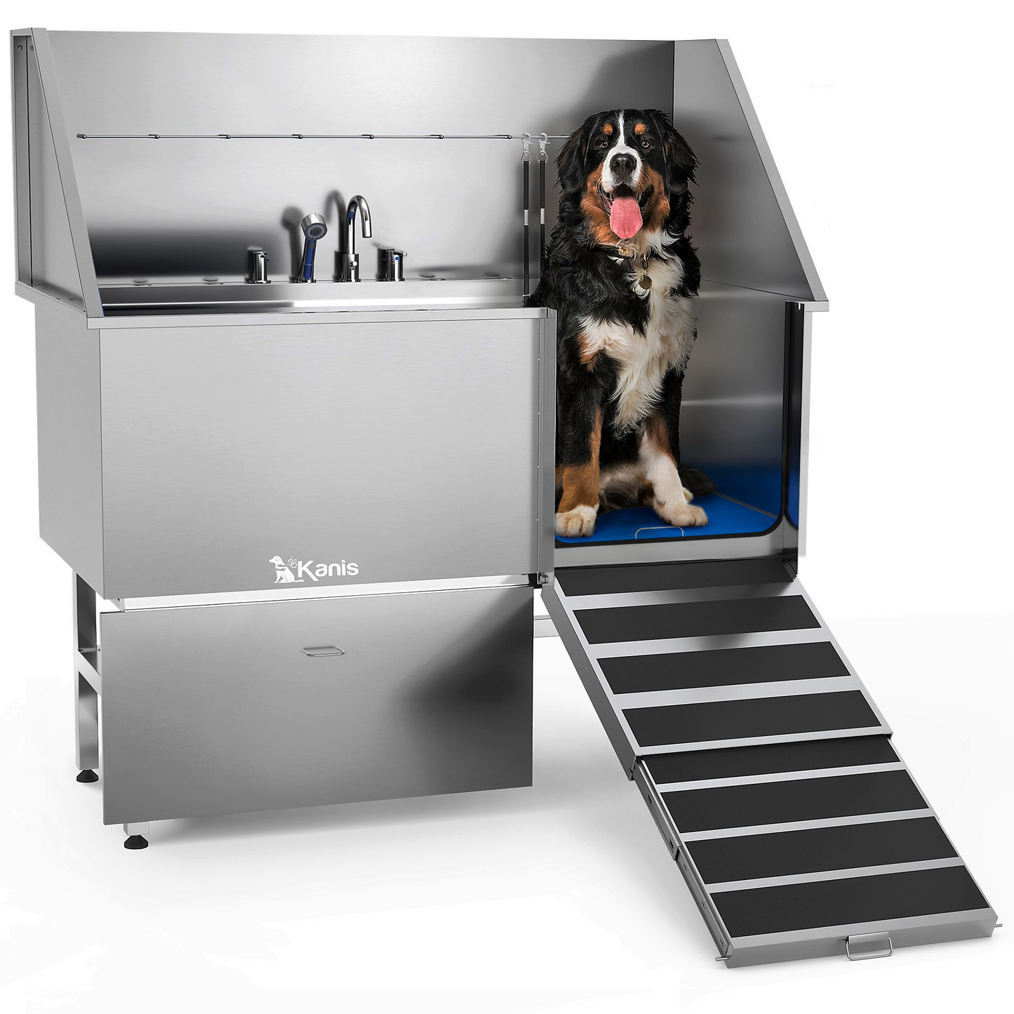 KANIS Professional Stainless Steel Dog Bathing Station Dog Groomin