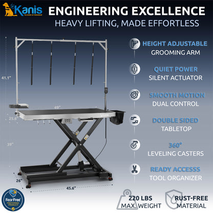 KANIS - Professional Electric Dog Grooming Table