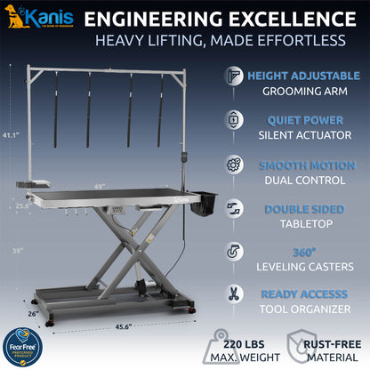 KANIS - Professional Electric Dog Grooming Table