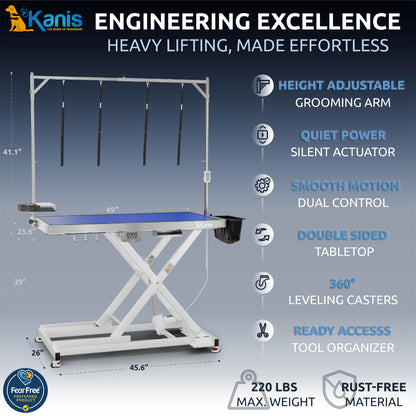KANIS - Professional Electric Dog Grooming Table