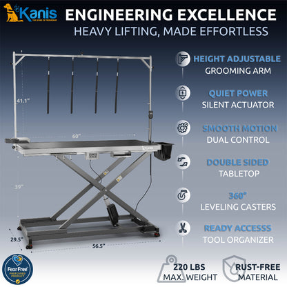 KANIS - Professional Electric Dog Grooming Table