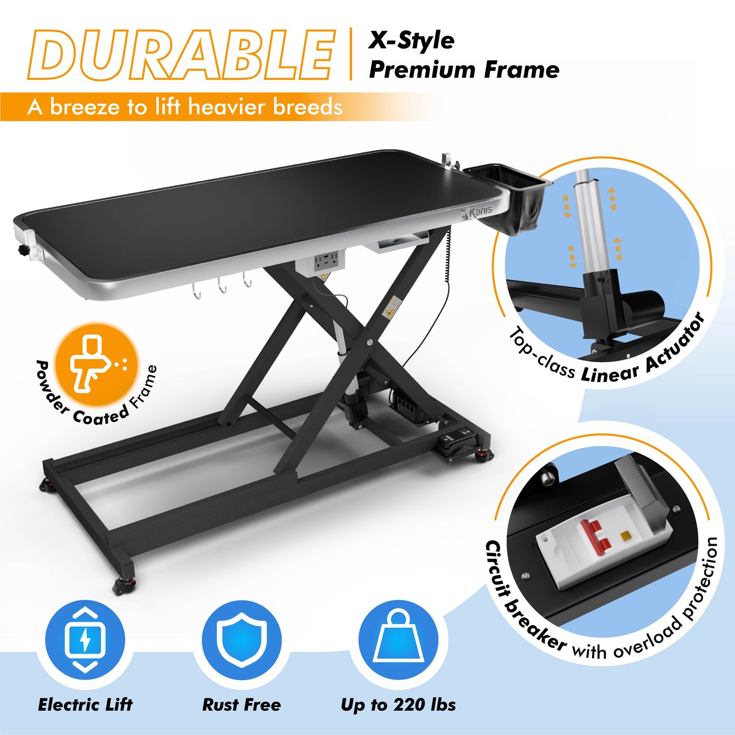 KANIS - Professional Electric Dog Grooming Table