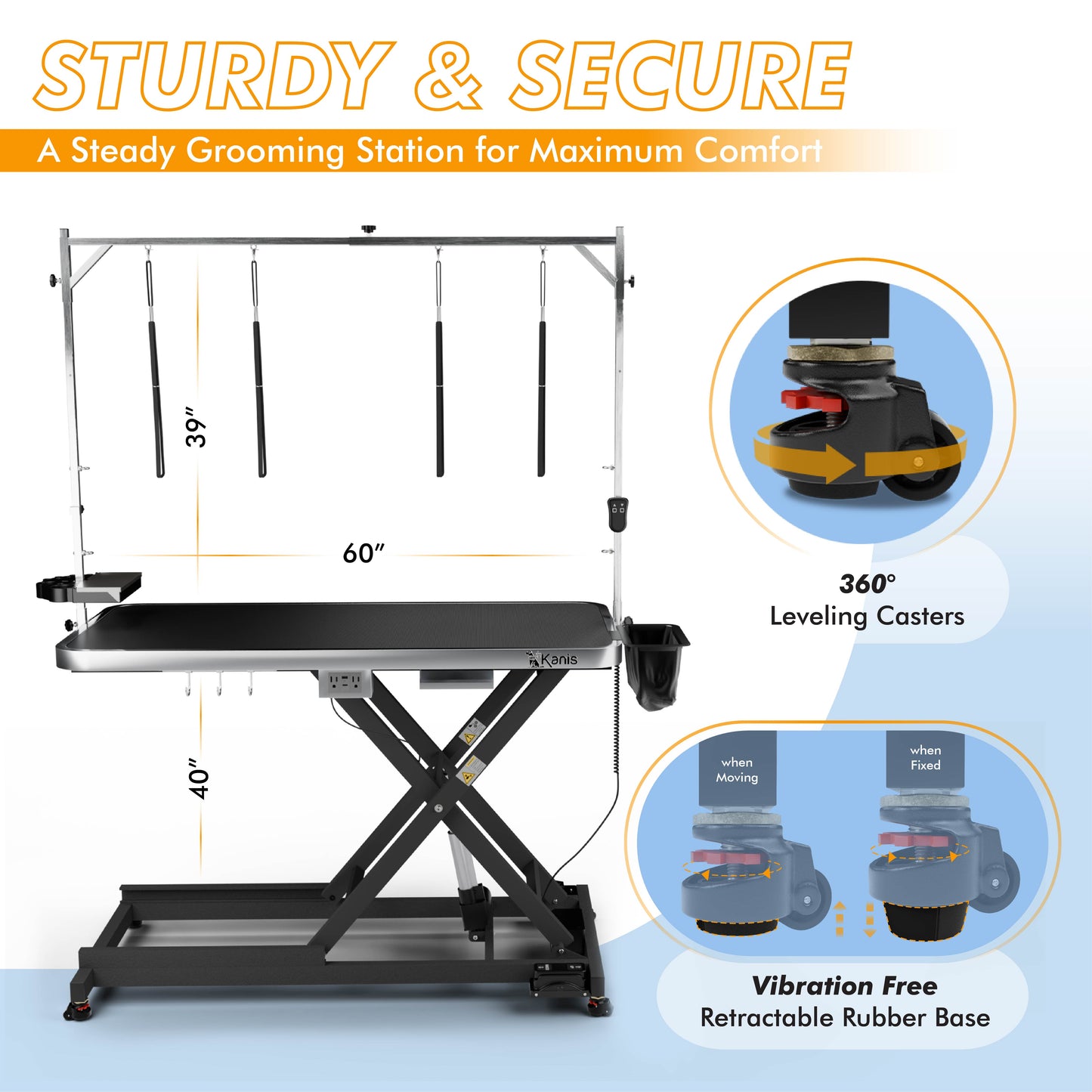 KANIS - Professional Electric Dog Grooming Table