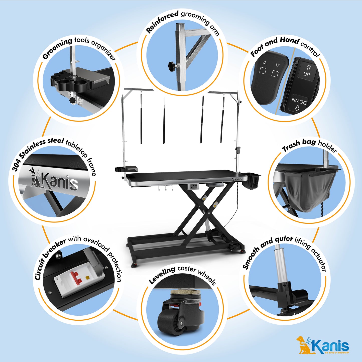 KANIS - Professional Electric Dog Grooming Table