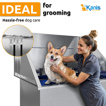 KANIS - Professional Stainless Steel Dog Bathing Station
