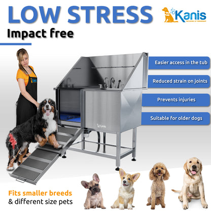 KANIS - Professional Stainless Steel Dog Bathing Station