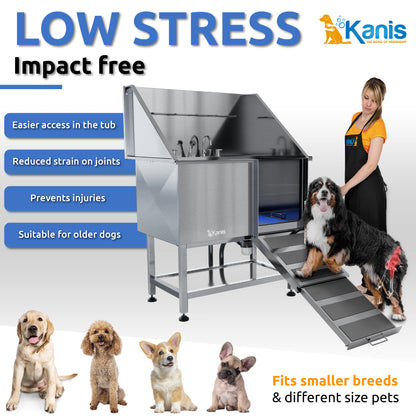KANIS - Professional Stainless Steel Dog Bathing Station