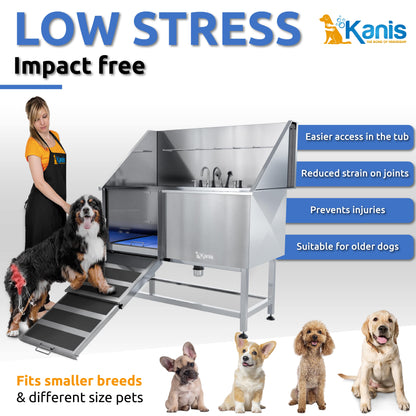 KANIS - Professional Stainless Steel Dog Bathing Station