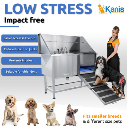 KANIS - Professional Stainless Steel Dog Bathing Station