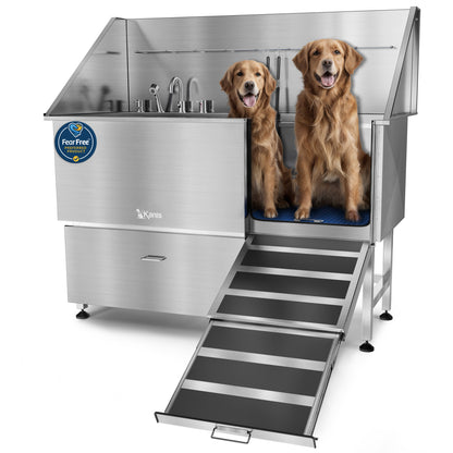 KANIS - Professional Stainless Steel Dog Bathing Station