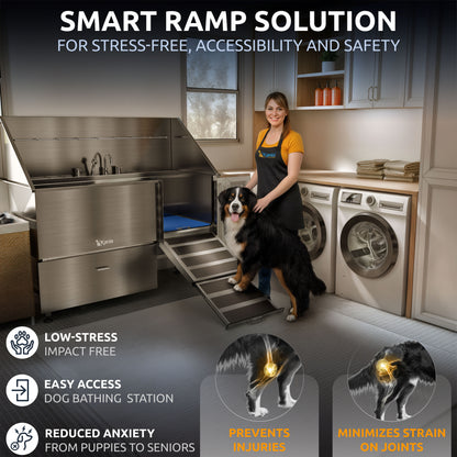 KANIS - Professional Stainless Steel Dog Bathing Station