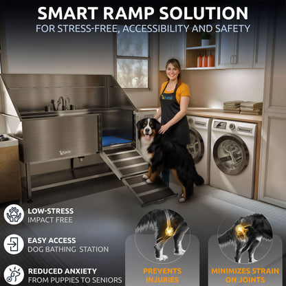 KANIS - Professional Stainless Steel Dog Bathing Station