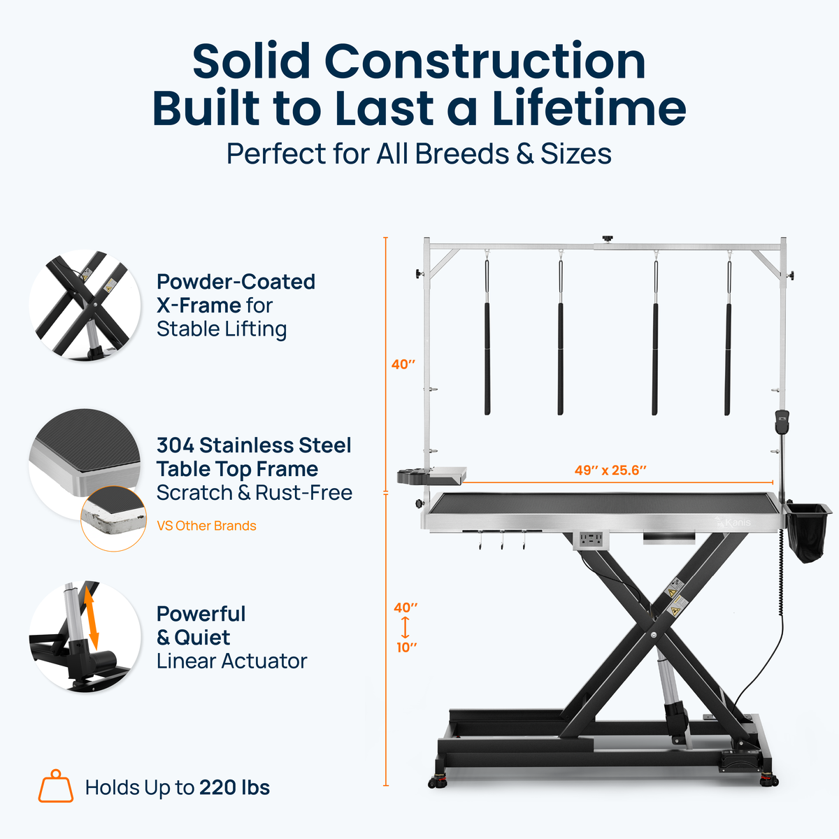 KANIS - Professional Electric Dog Grooming Table