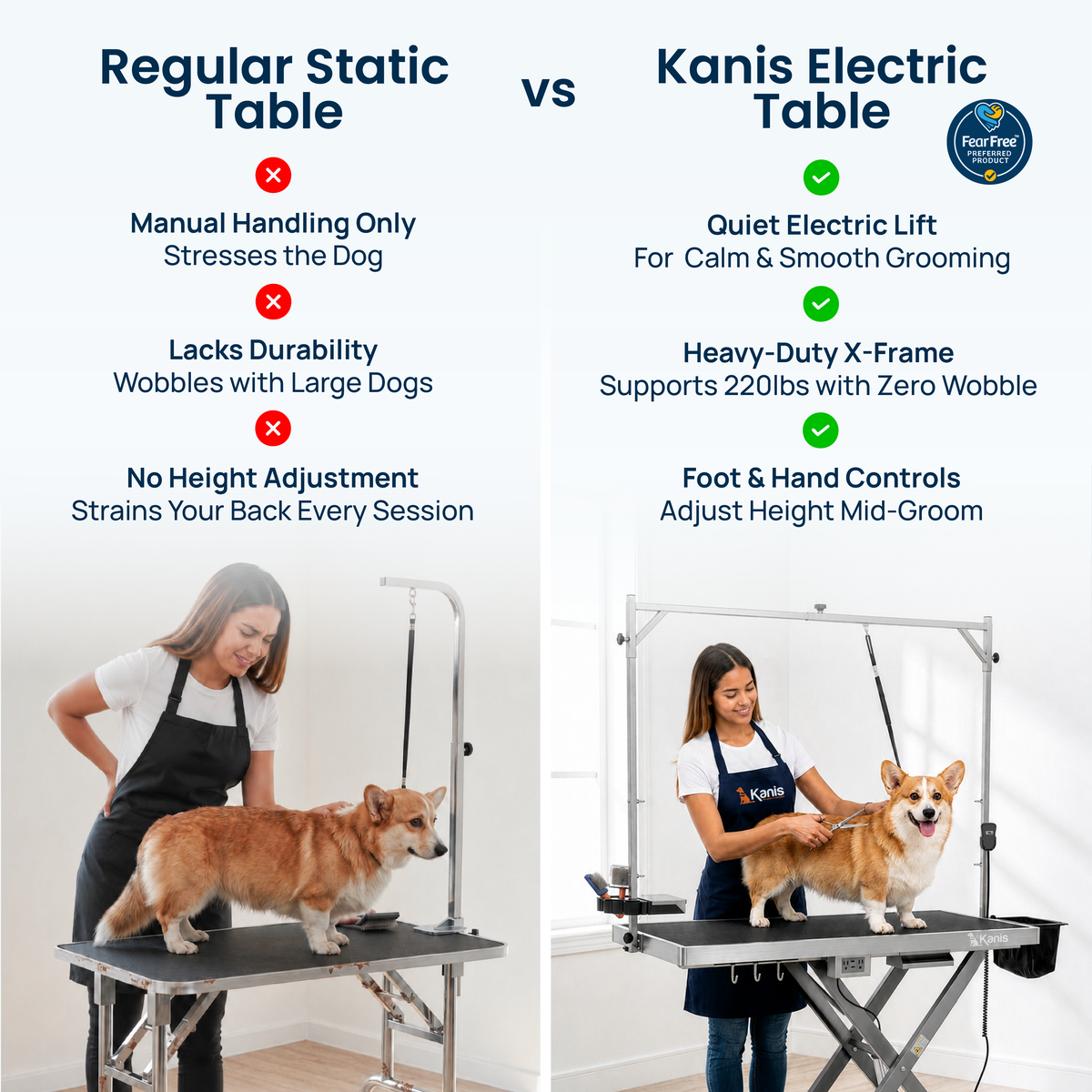 KANIS - Professional Electric Dog Grooming Table