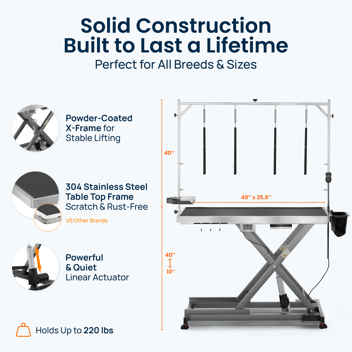 KANIS - Professional Electric Dog Grooming Table