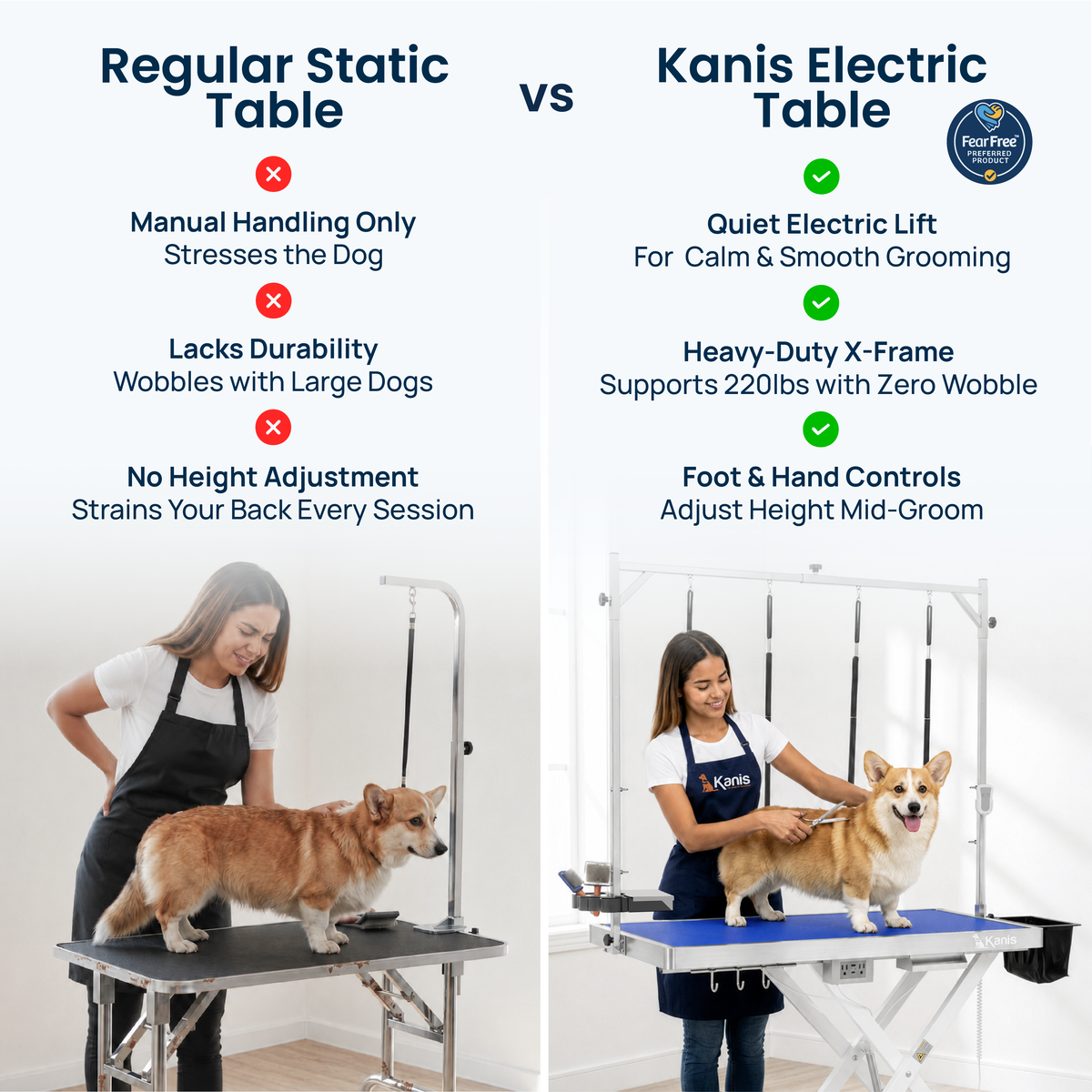 KANIS - Professional Electric Dog Grooming Table