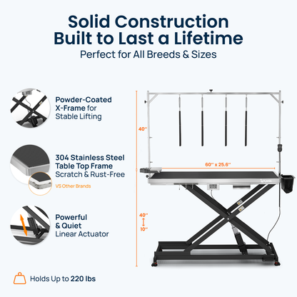 KANIS - Professional Electric Dog Grooming Table