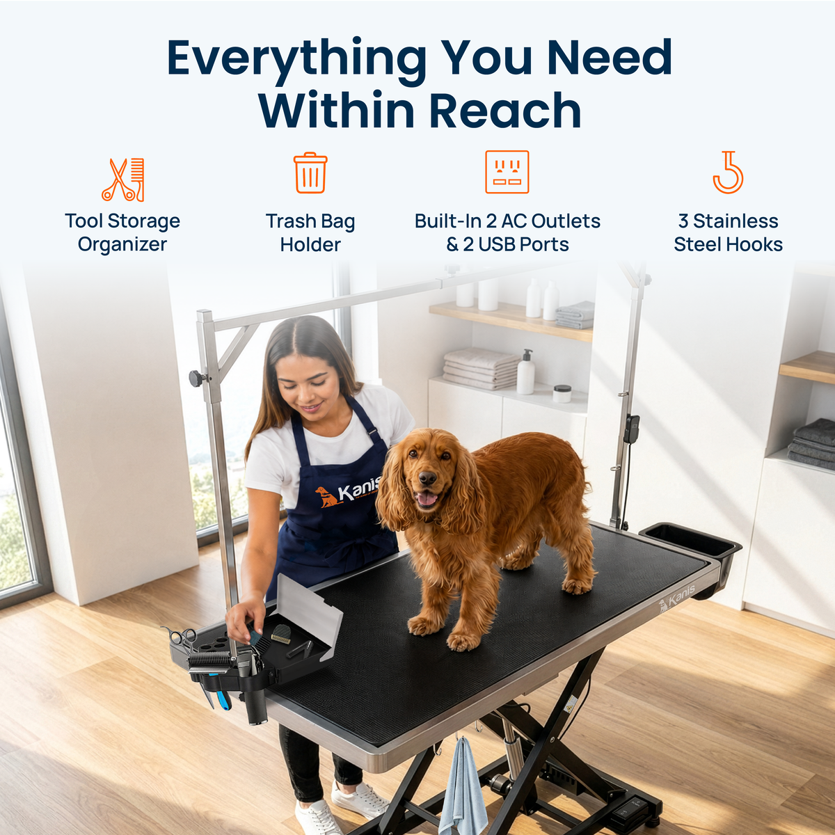 KANIS - Professional Electric Dog Grooming Table