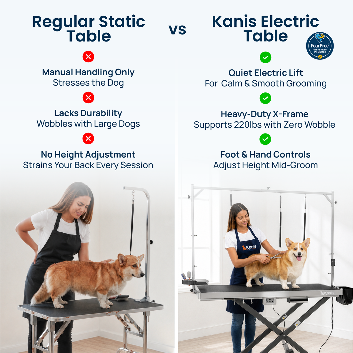 KANIS - Professional Electric Dog Grooming Table