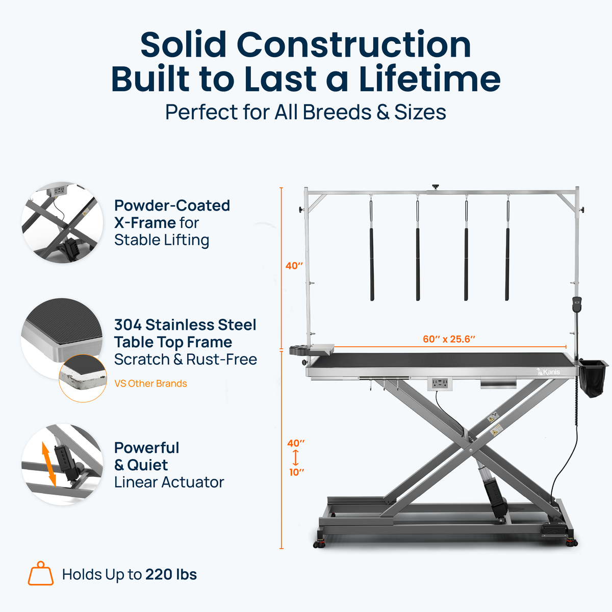 KANIS - Professional Electric Dog Grooming Table