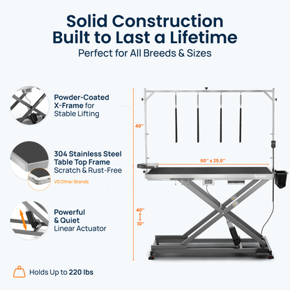 KANIS - Professional Electric Dog Grooming Table