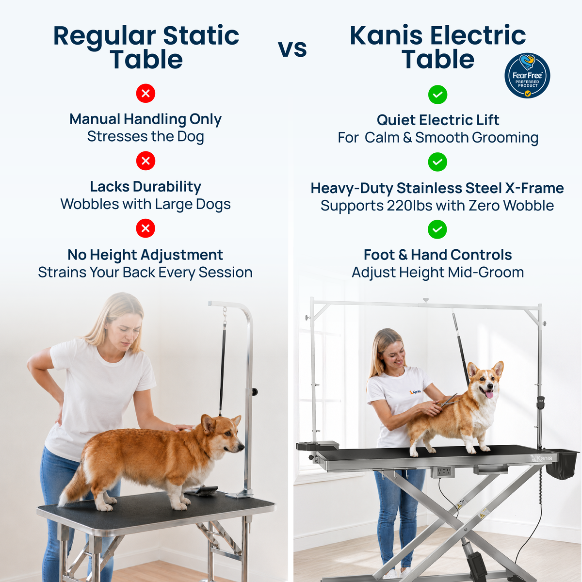 KANIS - Professional Electric Dog Grooming Table