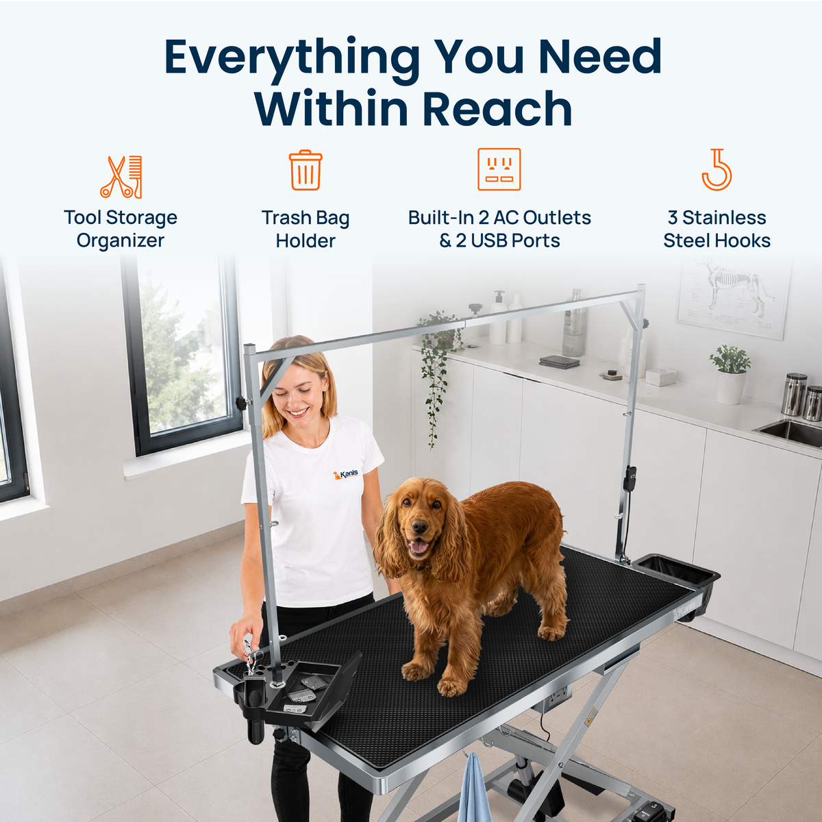 KANIS - Professional Electric Dog Grooming Table