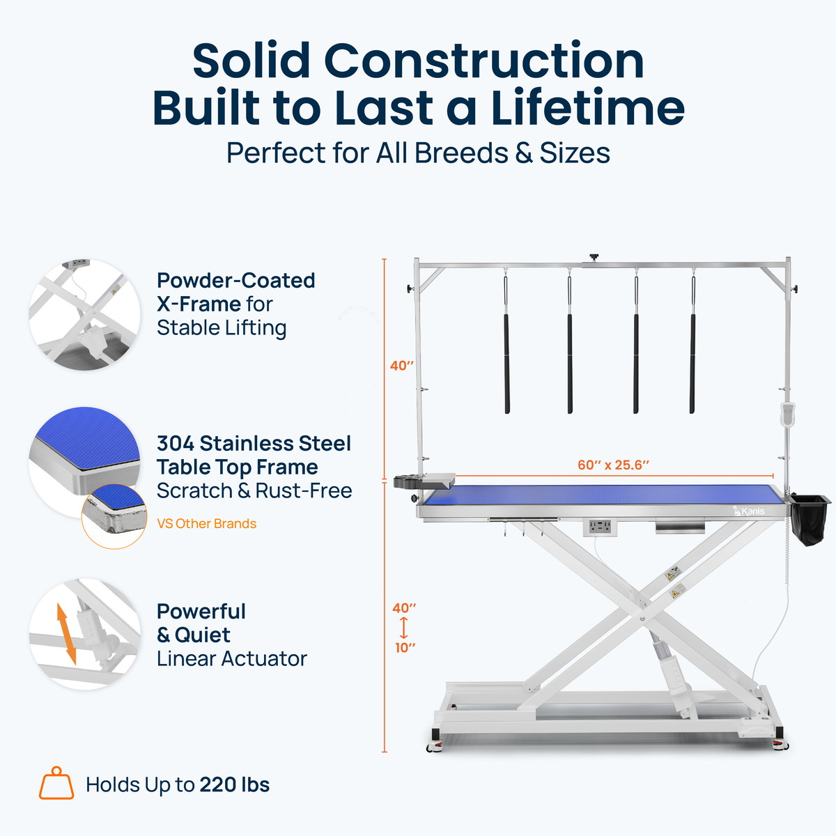KANIS - Professional Electric Dog Grooming Table