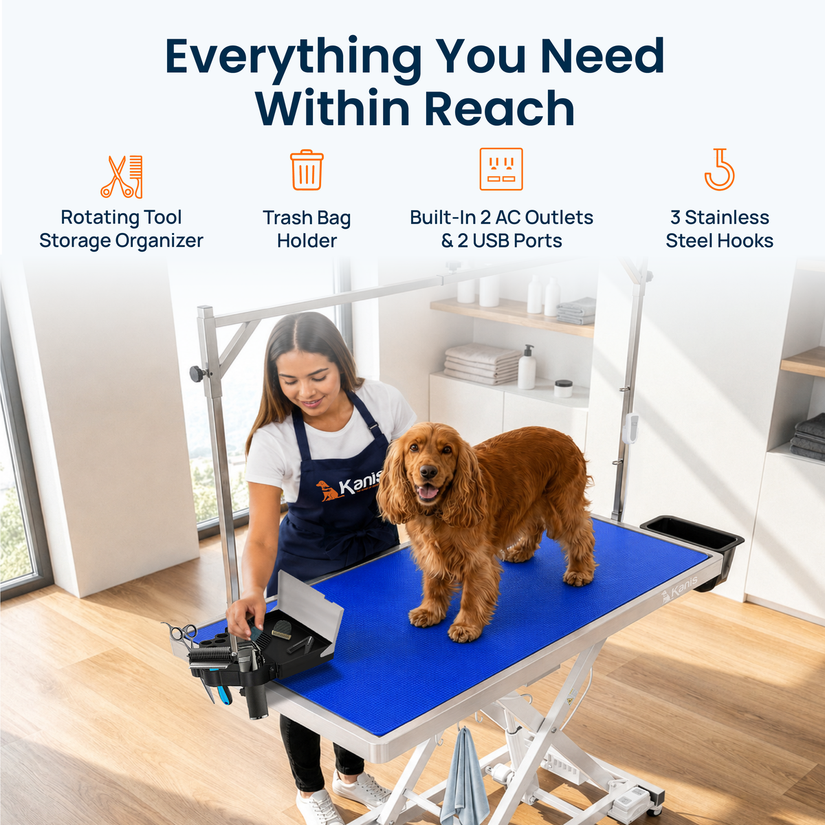 KANIS - Professional Electric Dog Grooming Table